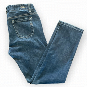 Tommy Hilfiger • Medium Rise Straight Leg Dark Wash Jeans